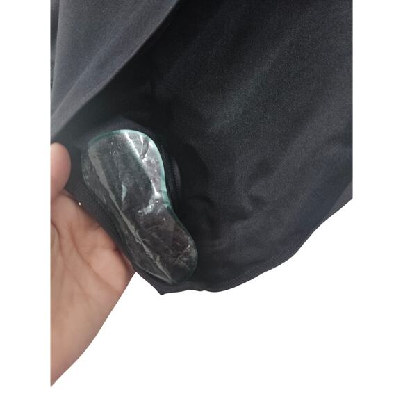 NEW Ann Taylor LOFT L Beach Keyhole Bandeau One Piece Swimsuit Black Beach - Picture 5 of 5